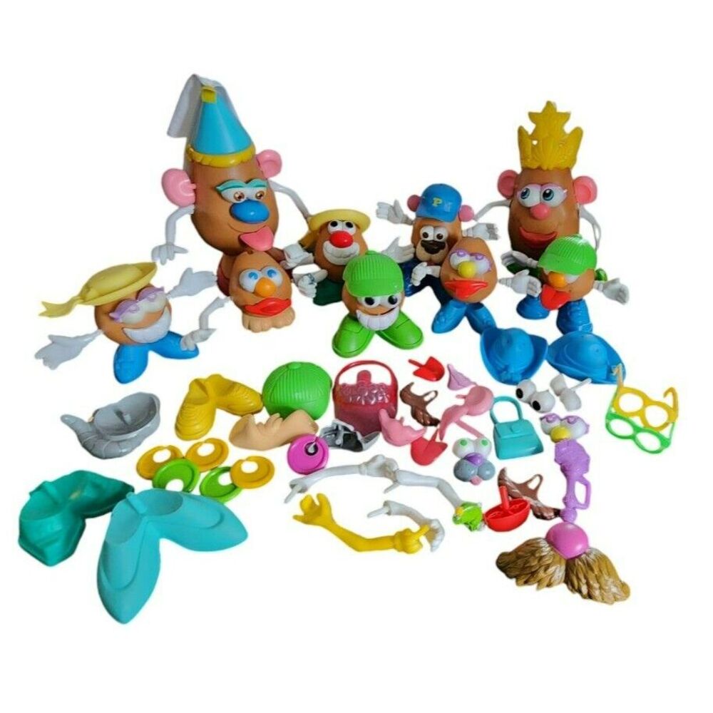 Playskool Mr Potato Head Vintage Toy‎ Lot Figures and Accessories Mixed Variety